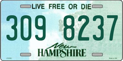 NH license plate 3098237