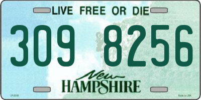 NH license plate 3098256