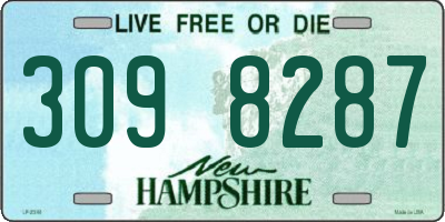 NH license plate 3098287