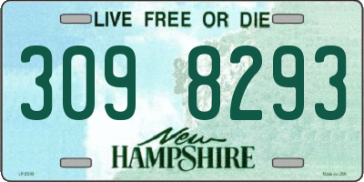 NH license plate 3098293