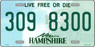 NH license plate 3098300