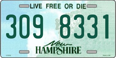 NH license plate 3098331
