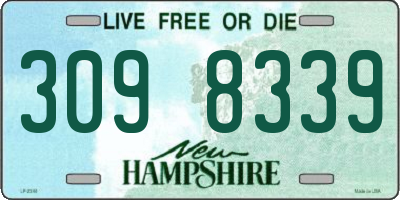 NH license plate 3098339