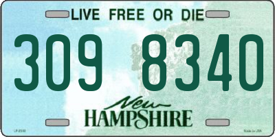 NH license plate 3098340