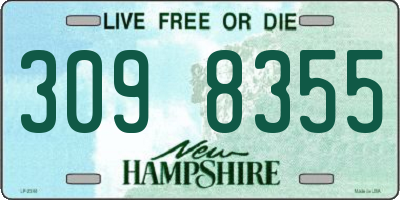 NH license plate 3098355