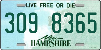 NH license plate 3098365