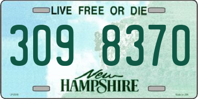 NH license plate 3098370