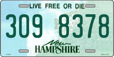 NH license plate 3098378