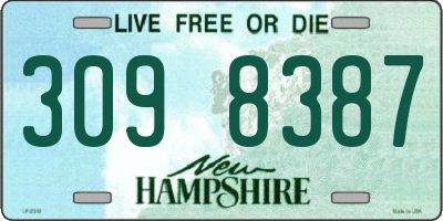 NH license plate 3098387
