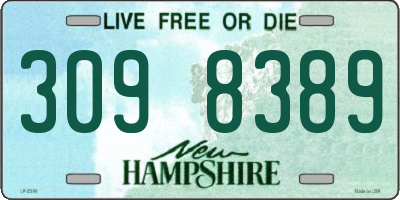 NH license plate 3098389