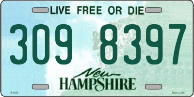 NH license plate 3098397
