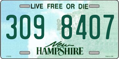 NH license plate 3098407