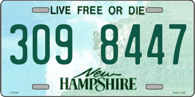 NH license plate 3098447