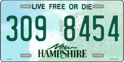 NH license plate 3098454