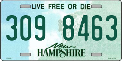 NH license plate 3098463