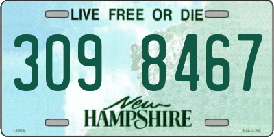 NH license plate 3098467