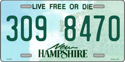 NH license plate 3098470