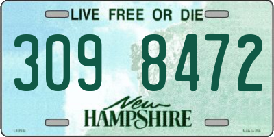 NH license plate 3098472