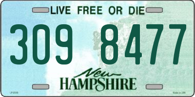 NH license plate 3098477