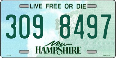 NH license plate 3098497