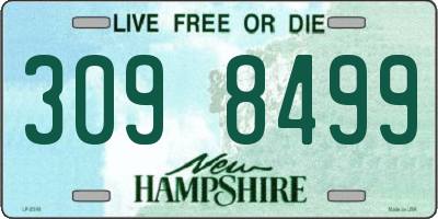 NH license plate 3098499