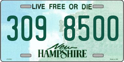 NH license plate 3098500