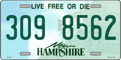 NH license plate 3098562