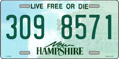 NH license plate 3098571