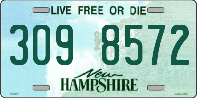 NH license plate 3098572