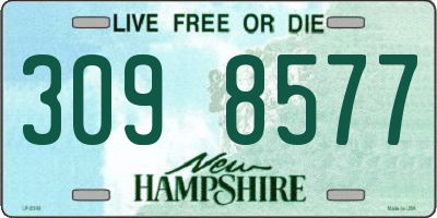 NH license plate 3098577