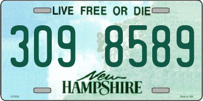 NH license plate 3098589