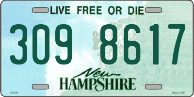 NH license plate 3098617