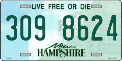NH license plate 3098624