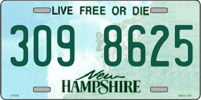 NH license plate 3098625