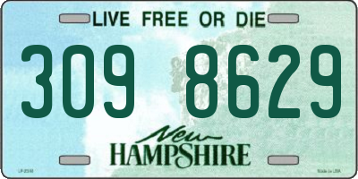 NH license plate 3098629