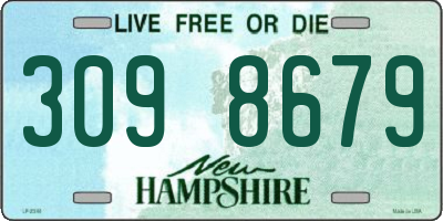 NH license plate 3098679