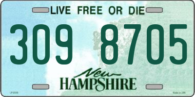NH license plate 3098705