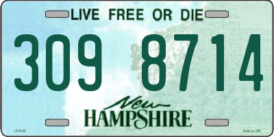 NH license plate 3098714