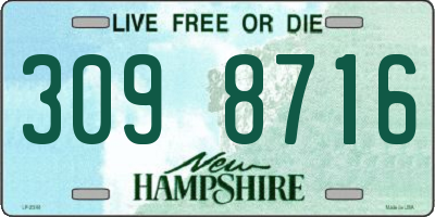 NH license plate 3098716