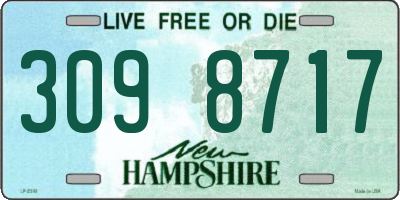 NH license plate 3098717