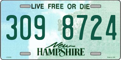 NH license plate 3098724