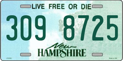 NH license plate 3098725