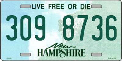 NH license plate 3098736