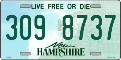 NH license plate 3098737