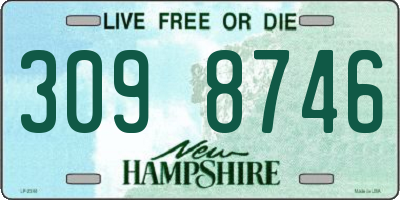 NH license plate 3098746