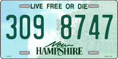 NH license plate 3098747