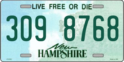 NH license plate 3098768