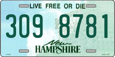 NH license plate 3098781