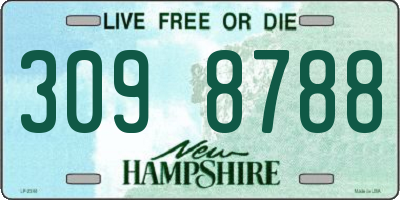 NH license plate 3098788