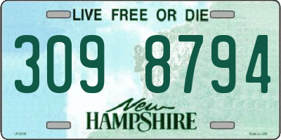 NH license plate 3098794
